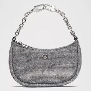 💟 LIMITED TIME OFFER 💟NWT - Brand New Lululemon athletica Silver Chain Nano Bag